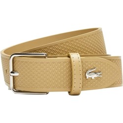 CEINTURE EN CUIR À BOUCLE GRAVÉE LACOSTE T.110 cm.