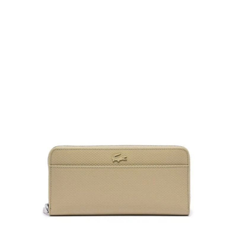 Grand portefeuille Chantaco zippé Lacoste.